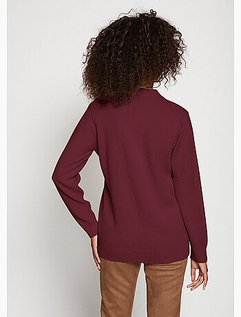 Gilet boutonné maille épaisse