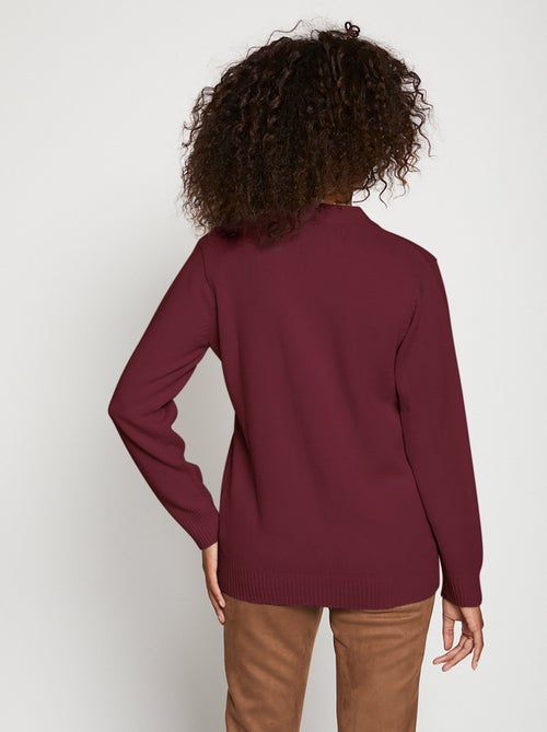 Gilet boutonné maille épaisse - Kiabi