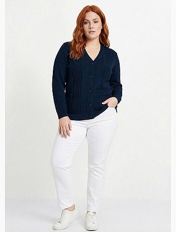 Gilet boutonné manches longues - Afibel