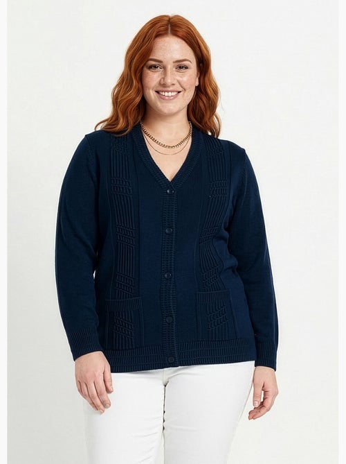 Gilet boutonné manches longues - afibel - Kiabi Gilet boutonné manches longues - afibel - Kiabi