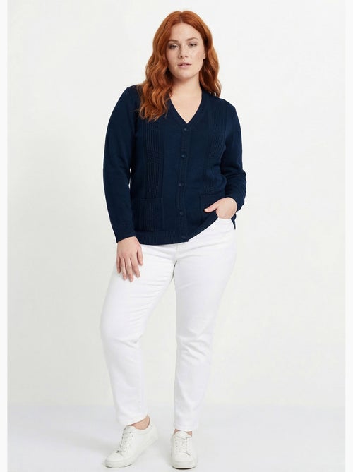 Gilet boutonné manches longues - afibel - Kiabi Gilet boutonné manches longues - afibel - Kiabi