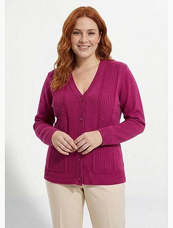 Gilet boutonné manches longues - Afibel