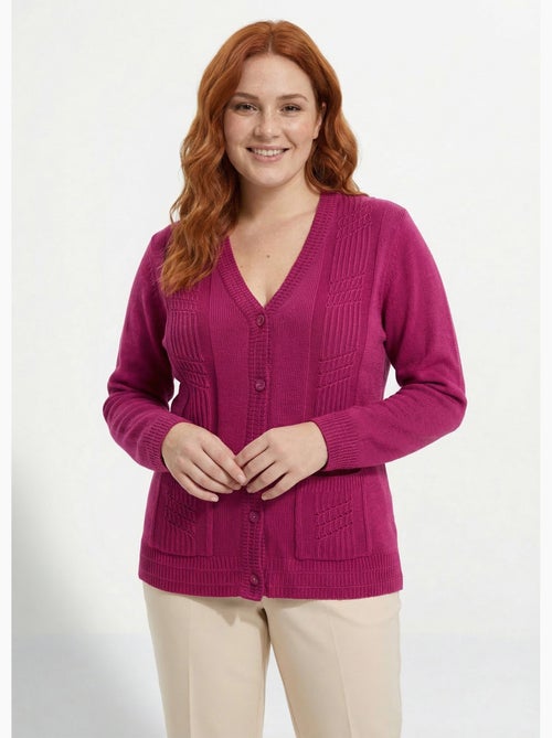 Gilet boutonné manches longues - Afibel - Kiabi