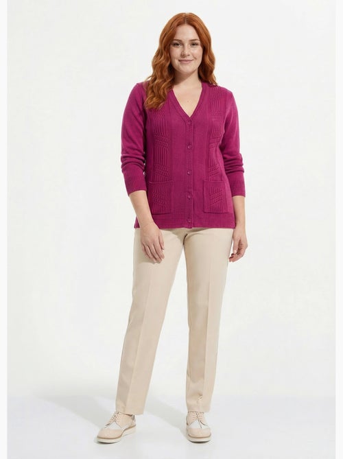 Gilet boutonné manches longues - Afibel - Kiabi