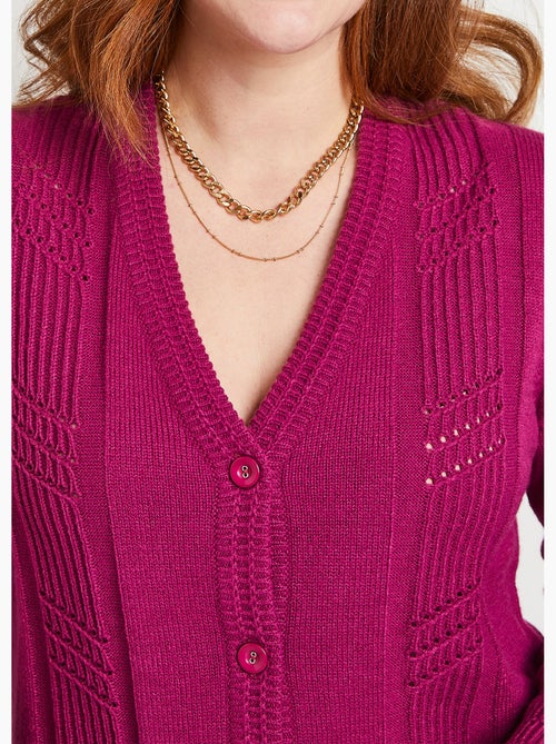 Gilet boutonné manches longues - Afibel - Kiabi