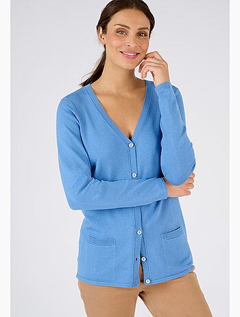 Gilet boutonné manches longues - Damart