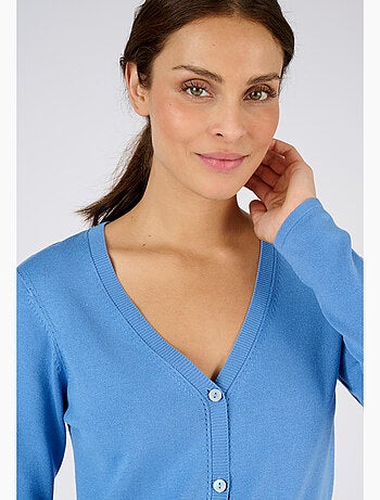 Gilet boutonné manches longues - Damart