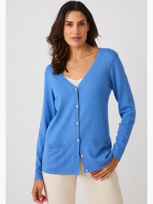 Gilet boutonné manches longues - damart - Kiabi