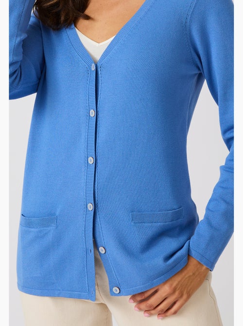Gilet boutonné manches longues - damart - Kiabi