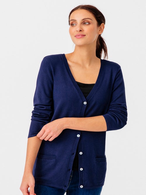 Gilet boutonné manches longues - Damart - Kiabi