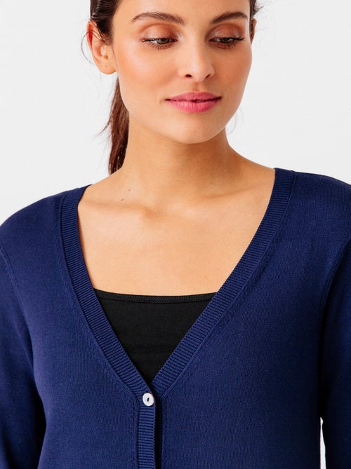 Gilet boutonné manches longues - Damart - Kiabi