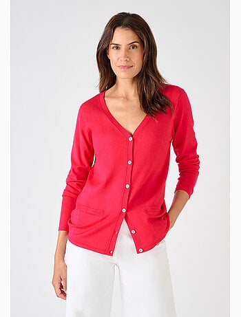 Gilet boutonné manches longues - Damart