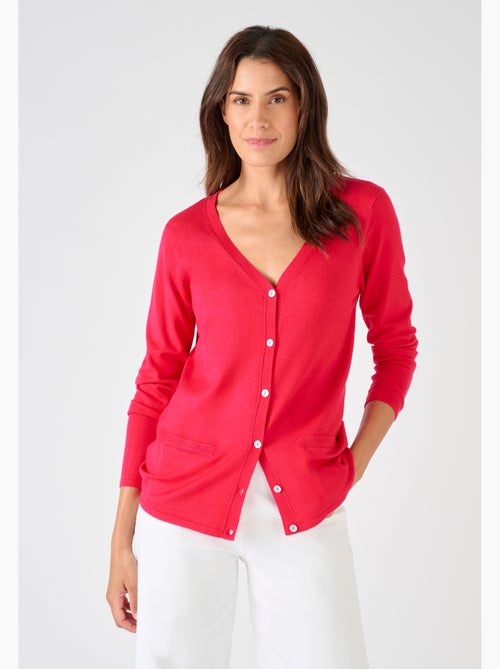 Gilet boutonné manches longues - Damart - Kiabi