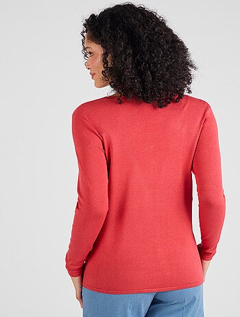 Gilet boutonné manches longues - Damart