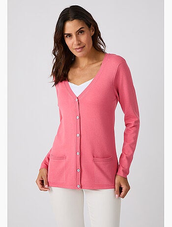 Gilet boutonné manches longues - Damart