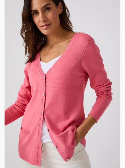 Gilet boutonné manches longues - Damart - Kiabi
