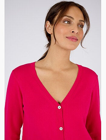Gilet boutonné manches longues - Damart
