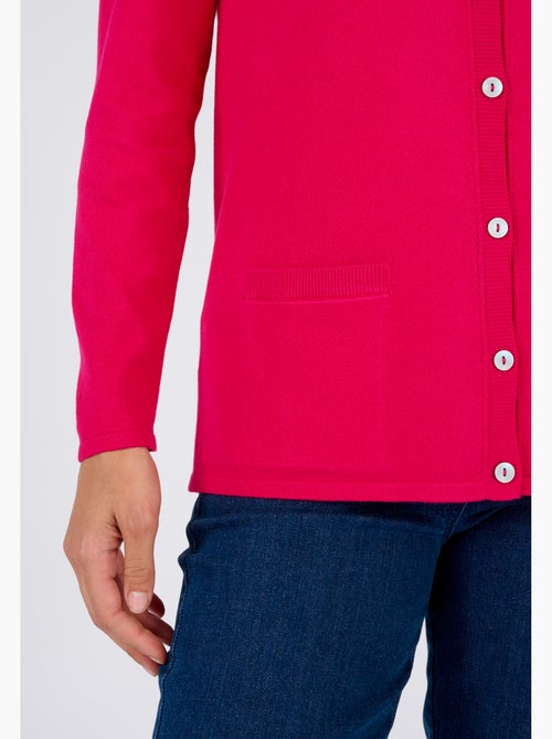 Gilet boutonné manches longues - Damart - Kiabi