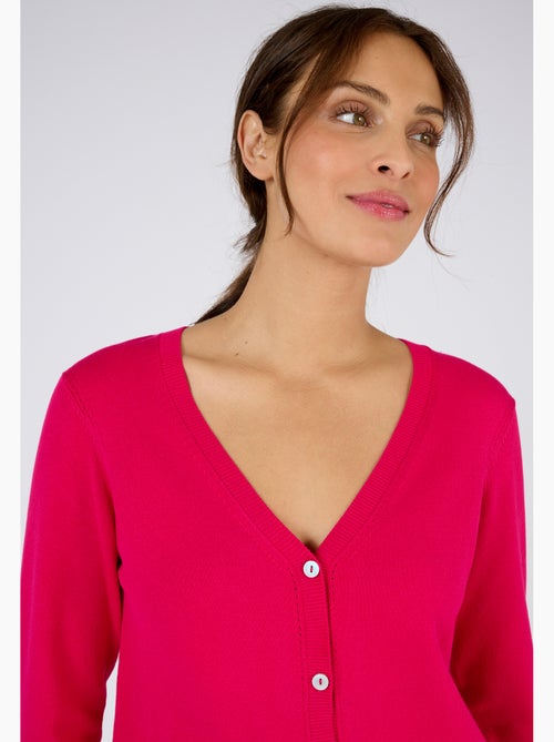 Gilet boutonné manches longues - Damart - Kiabi