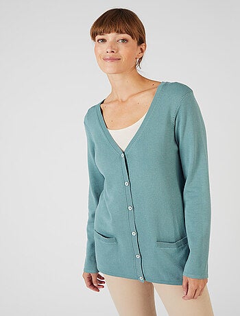 Gilet boutonné manches longues - Damart