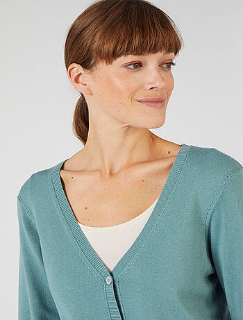 Gilet boutonné manches longues - Damart