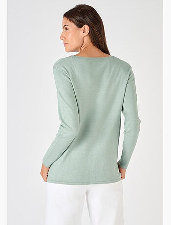 Gilet boutonné manches longues - Damart