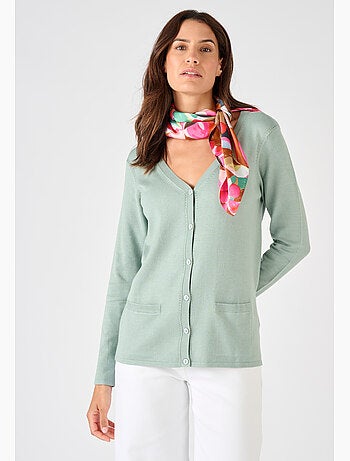 Gilet boutonné manches longues - Damart