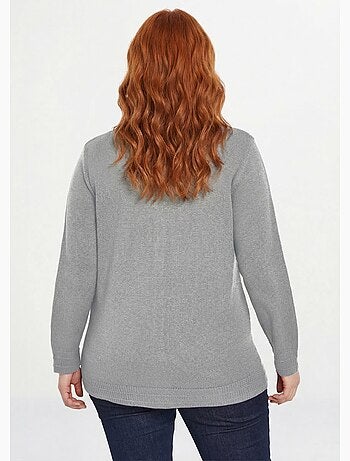 Gilet boutonné manches longues