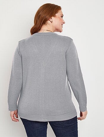 Gilet boutonné manches longues
