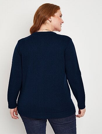 Gilet boutonné manches longues