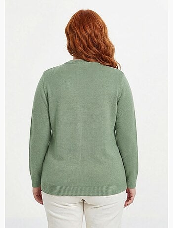 Gilet boutonné manches longues