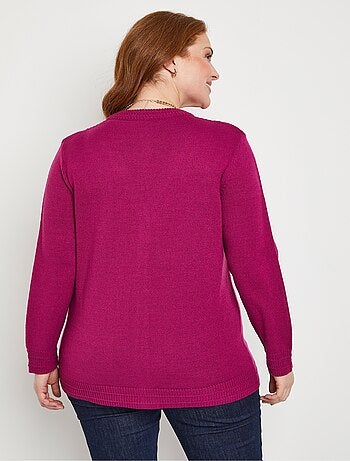 Gilet boutonné manches longues