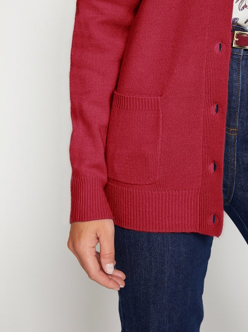 Gilet boutonné mi long col tailleur - Afibel - Kiabi