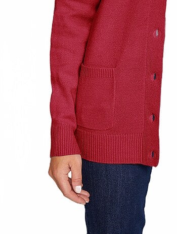 Gilet boutonné mi long col tailleur - Afibel