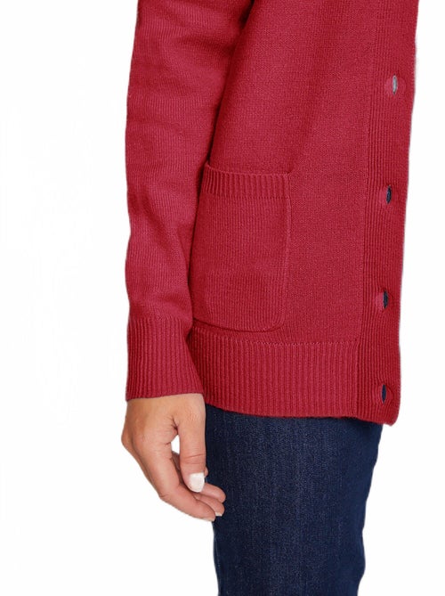 Gilet boutonné mi long col tailleur - Afibel - Kiabi