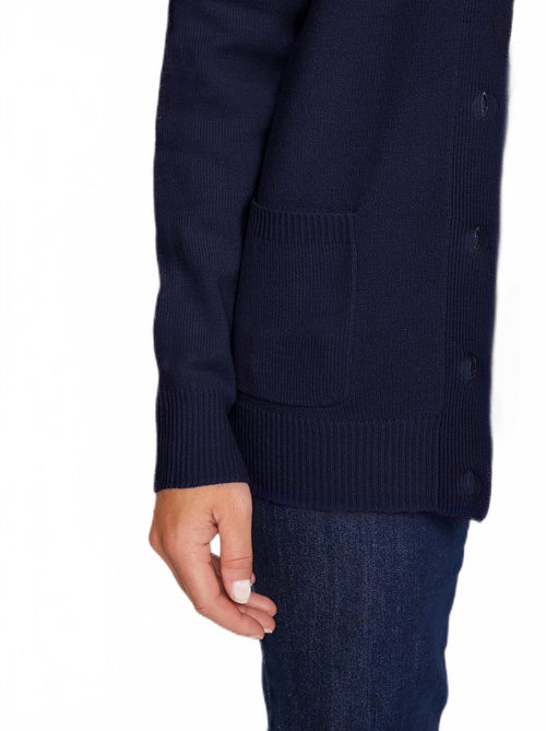 Gilet boutonné mi long col tailleur - Kiabi