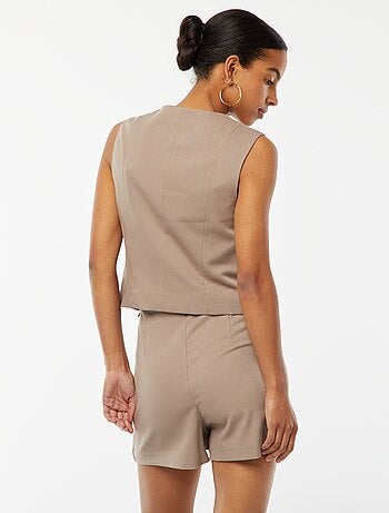 Gilet boutonné sans manches