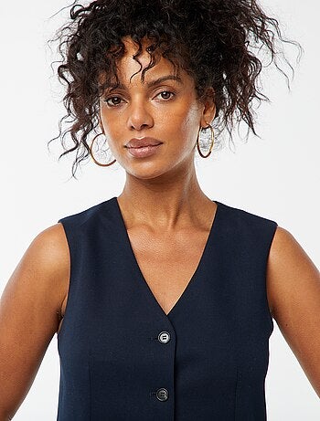 Gilet boutonné sans manches