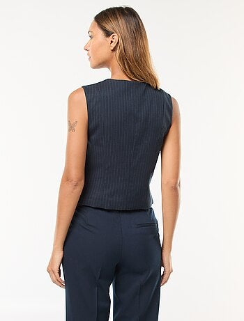 Gilet boutonné sans manches