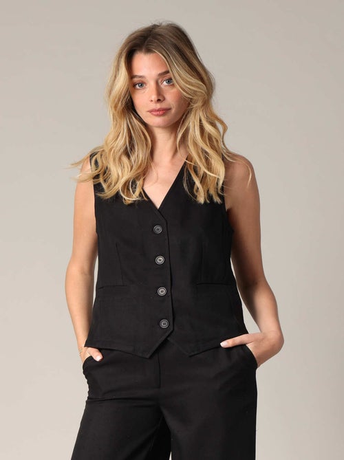 Gilet boutonné sans manches
 'Deeluxe' - Kiabi