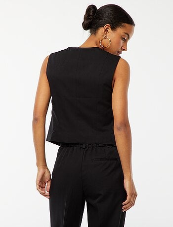 Gilet boutonné sans manches