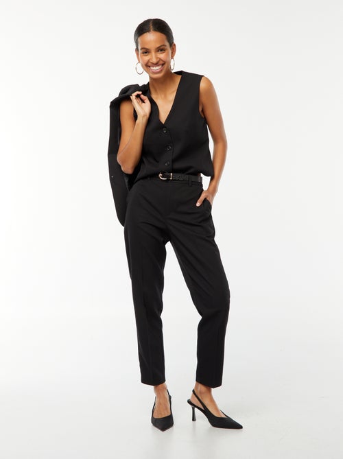 Gilet boutonné sans manches - Kiabi