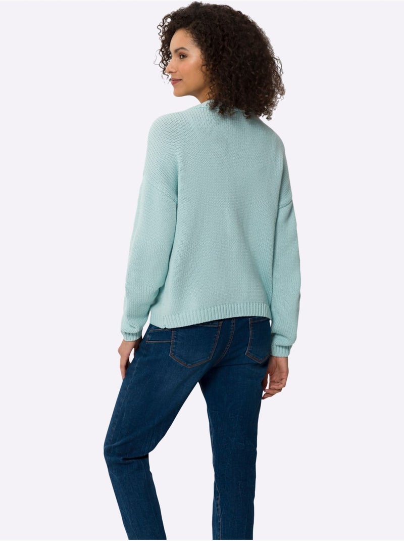 Gilet Boutons Imitation Bois - Taille Standard - Helline Menthe - Kiabi