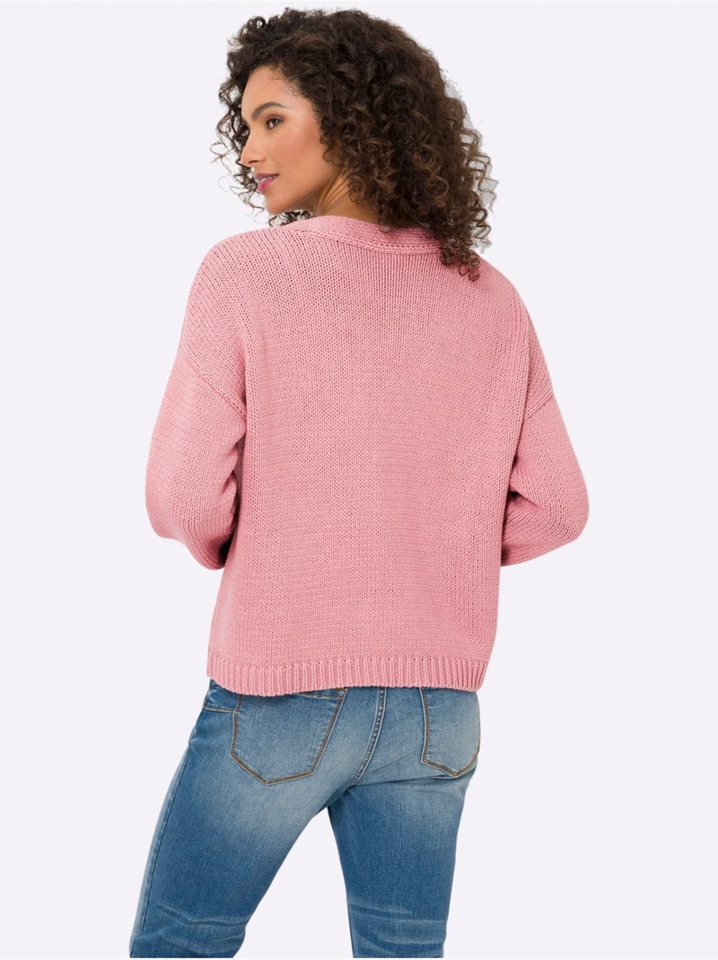 Gilet Boutons Imitation Bois - Taille Standard - helline Rose - Kiabi