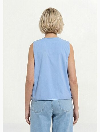 Gilet brodé sans manches - afibel