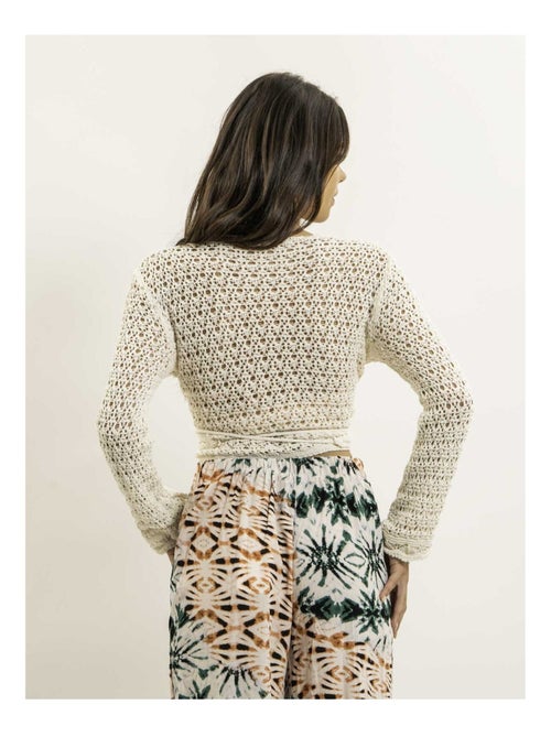 Gilet cache-cœur en crochet KASSIE - Kiabi