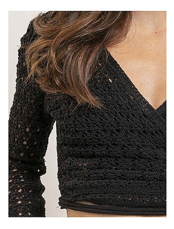 Gilet cache-coeur en crochet KASSIE