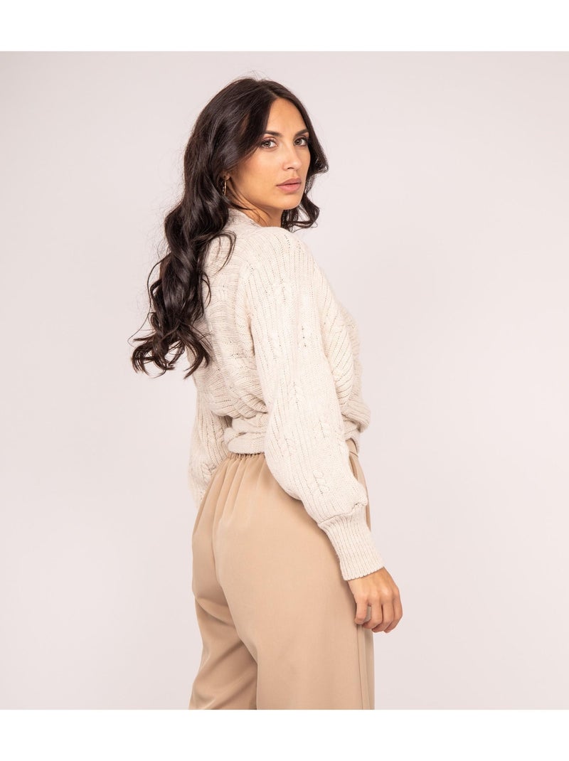 Gilet cache-coeur KAILYN Beige - Kiabi