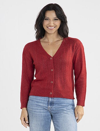 Gilet Caligo Bordeaux Gilets rond
