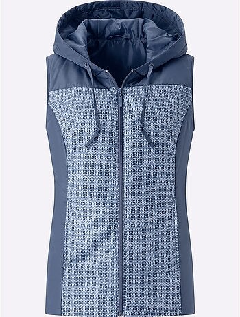 Gilet capuche avec coulisse et lien à nouer - taille standard - moda vilona
